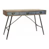 CONSOLE BRUCE 120X48,5X78 ZINC GRIS META