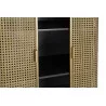 VITRINE RETRO CANNAGE DOREE 78X39X133 PO