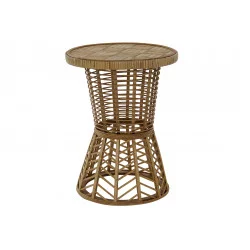 PETITE TABLE ROTIN NATUREL 35X35X45CM