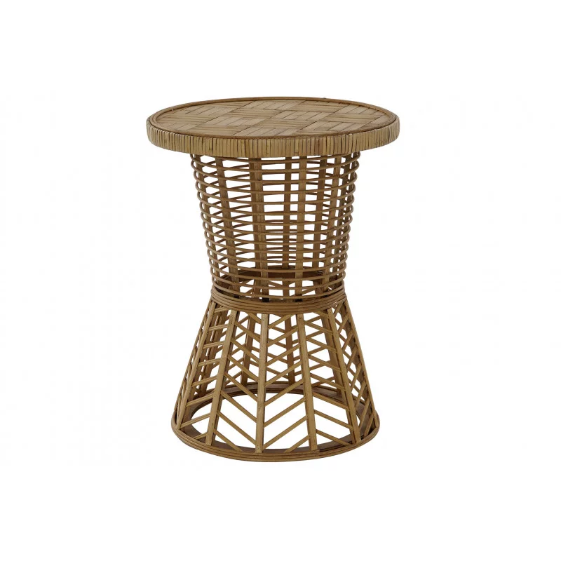 PETITE TABLE ROTIN NATUREL 35X35X45CM