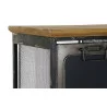 Commode Poste 9 tiroirs métal et bois avec roues