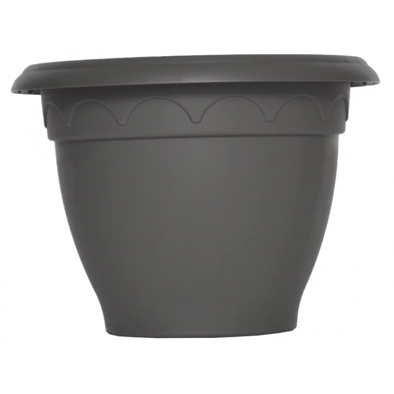 BAC FLEURS CAMPANE D.39CM GRIS PAILLETE BAC FLEURS CAMPANE D.39CM GRIS PAILLETE