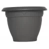 BAC FLEURS CAMPANE D.49CM GRIS PAILLETE