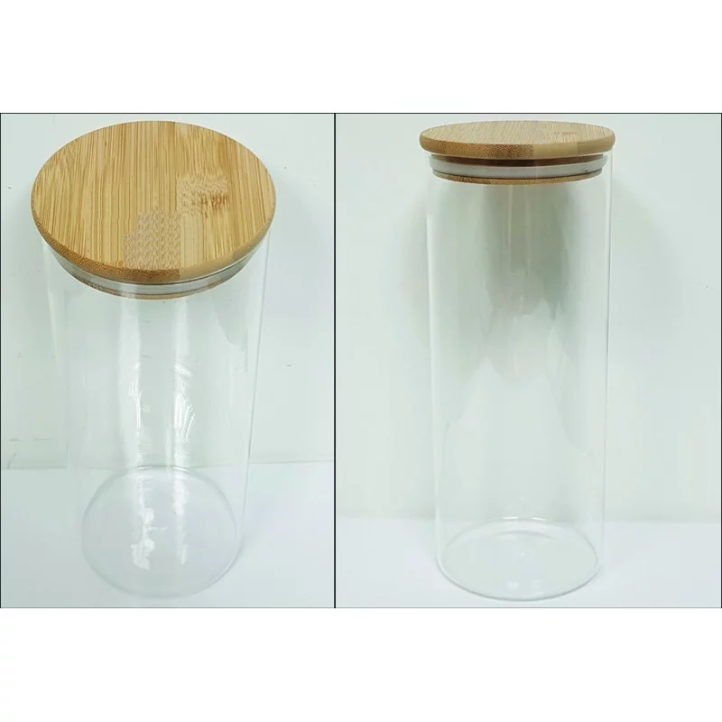BOCAL CUISINE VERRE/BAMBOU 1600ml