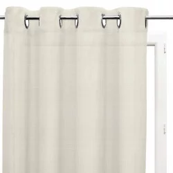 VOILE LINEN NATUREL 280X250CM OEILLETS