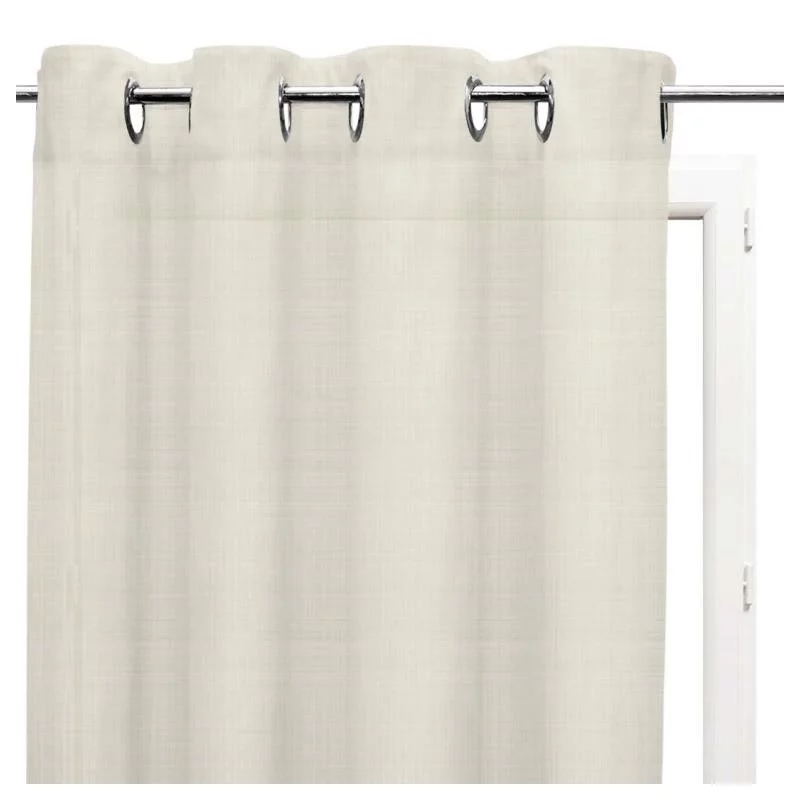 VOILE LINEN NATUREL 280X250CM OEILLETS