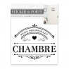 STICKER PORTE "CHAMBRE" NID DOUILLET