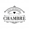 STICKER PORTE "CHAMBRE" NID DOUILLET