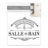 STICKER PORTE "SALLE DE BAIN" BONHEURS