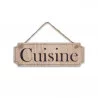 PLAQUE PORTE BOIS "CUISINE"
