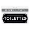 PLAQUE PORTE METAL "TOILETTES"