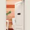 PLAQUE PORTE METAL "TOILETTES" PLAQUE PORTE METAL "TOILETTES"