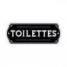 PLAQUE PORTE METAL "TOILETTES" PLAQUE PORTE METAL "TOILETTES"