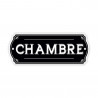 PLAQUE PORTE METAL "CHAMBRE" PLAQUE PORTE METAL "CHAMBRE"