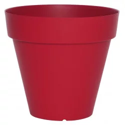 BAC A FLEURS PATIO ROND 30 ROUGE