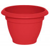 BAC A FLEURS CAMPANE D.49CM ROUGE