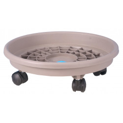 SOUCOUPE A ROULETTES 31CM TAUPE