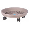 SOUCOUPE A ROULETTES 31CM TAUPE