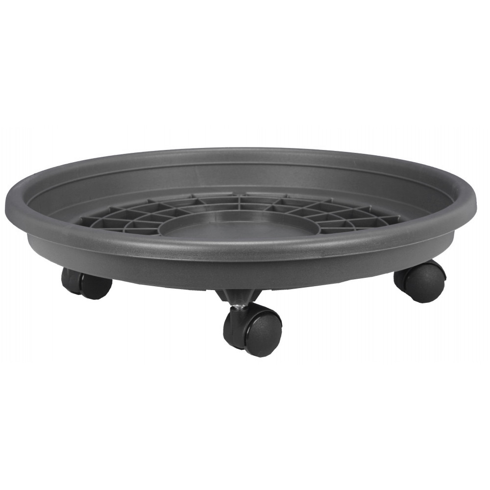 SOUCOUPE A ROULETTES 40CM GRIS PTE
