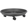 SOUCOUPE A ROULETTES 40CM GRIS PTE