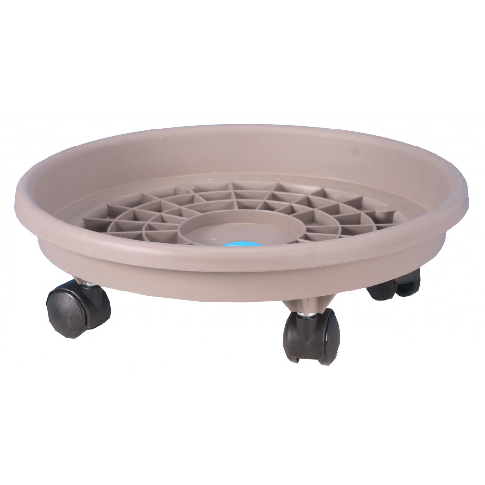 SOUCOUPE A ROULETTES 40CM TAUPE
