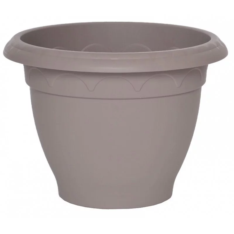 BAC À FLEURS CAMPANE TAUPE D39cm