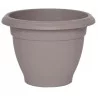 BAC À FLEURS CAMPANE TAUPE D39cm
