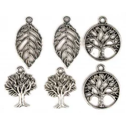 BRELOQUES METAL NATURE ARGENT 17 A 24 M