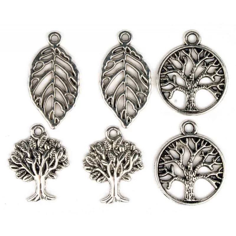 BRELOQUES METAL NATURE ARGENT 17 A 24 M