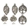 BRELOQUES METAL NATURE ARGENT 17 A 24 M