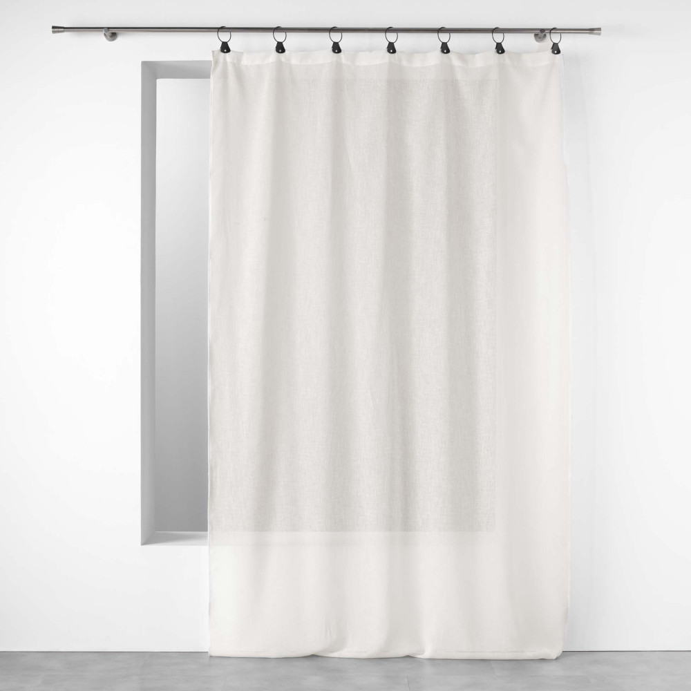 VOILE ANNEAUX LINKA BLANC 140 x 240 CM