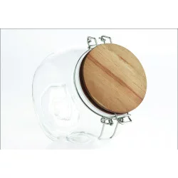 BOCAL INCLINE VERRE BOIS 1.35 L