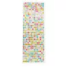 STICKERS STRASS RONDS MULTICOLORES 0,6 C