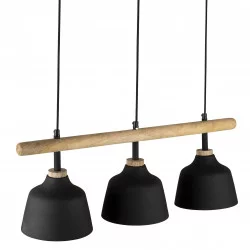 SUSPENSION FERESE NOIR 3 FEUX 81X18X121C