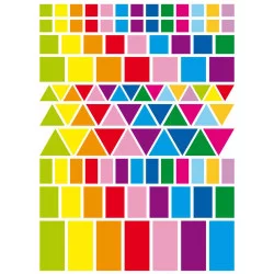 GOMMETTES MIX GEOMETRIQUES DE 1 A 4 CM X