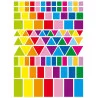 GOMMETTES MIX GEOMETRIQUES DE 1 A 4 CM X