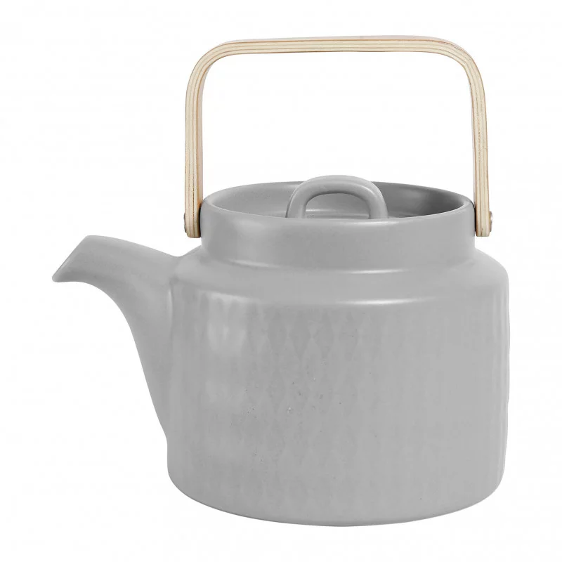 THEIERE MATE LOSANGE GRIS 1L-21X16XH13CM