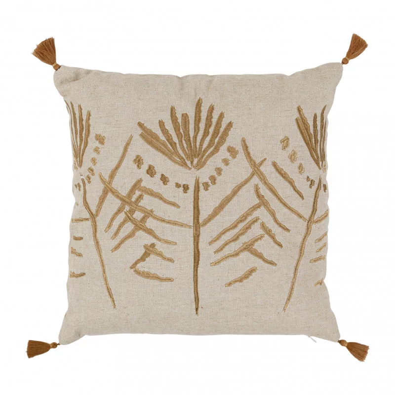COUSSIN BRODEE BRONZE NATUREL + DORE 45X