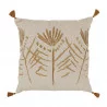 COUSSIN BRODEE BRONZE NATUREL + DORE 45X