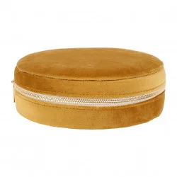 BOITE BIJOUX SOLOR BRONZE D21X7CM VELOUR