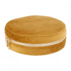 BOITE BIJOUX SOLOR BRONZE D21X7CM VELOUR