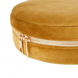 BOITE BIJOUX SOLOR BRONZE D21X7CM VELOUR