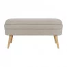 BANC COFFRE ELEMENT BEIGE 102X41XH49CM C