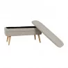 BANC COFFRE ELEMENT BEIGE 102X41XH49CM C