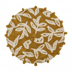 TAPIS ROND SOLOR MORDORE + BLANC D100CM