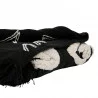 PLAID TUFTE SOLOR NOIR + BLANC 170X130