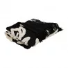 PLAID TUFTE SOLOR NOIR + BLANC 170X130