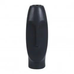 Vase face Moai noir