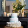 BOUGIE CHIFFRE 1 PAILLETTES OR 7.3CM AV