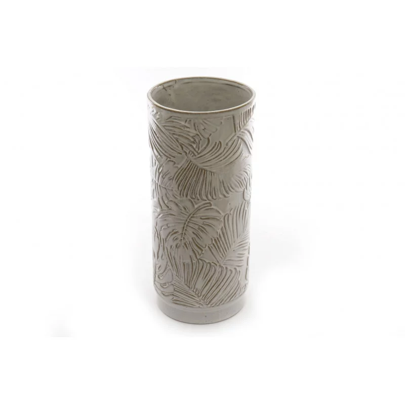 VASE MOTIF FEUILLE 31CM